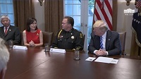 Michelle Steel at the Sanctuary City Roundtable with President Trump