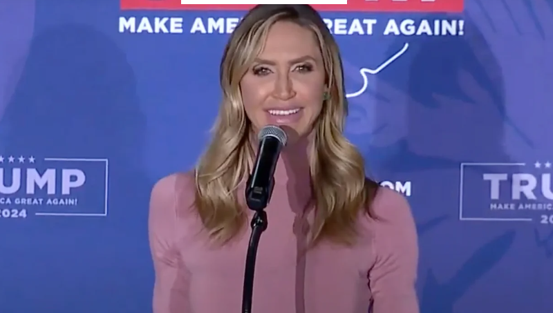 Lara Trump speaking at a rally in South Carolina